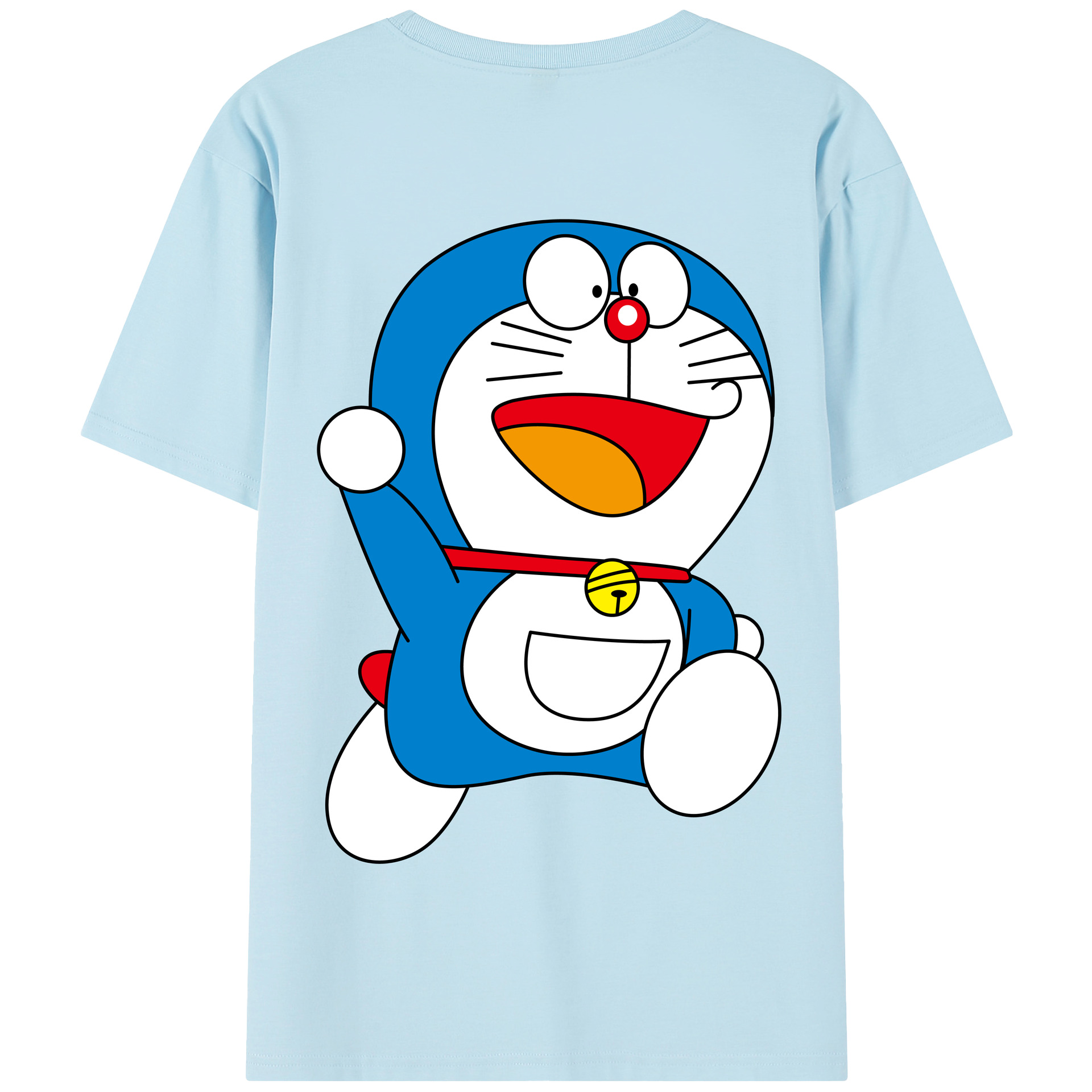（画像用） ドラえもん Doraemon 綿100％半袖Tシャツ（背面プリント）